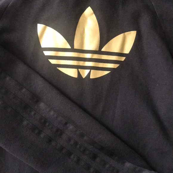 Adidas Hoodie | black and gold | S - Picture 6 of 6